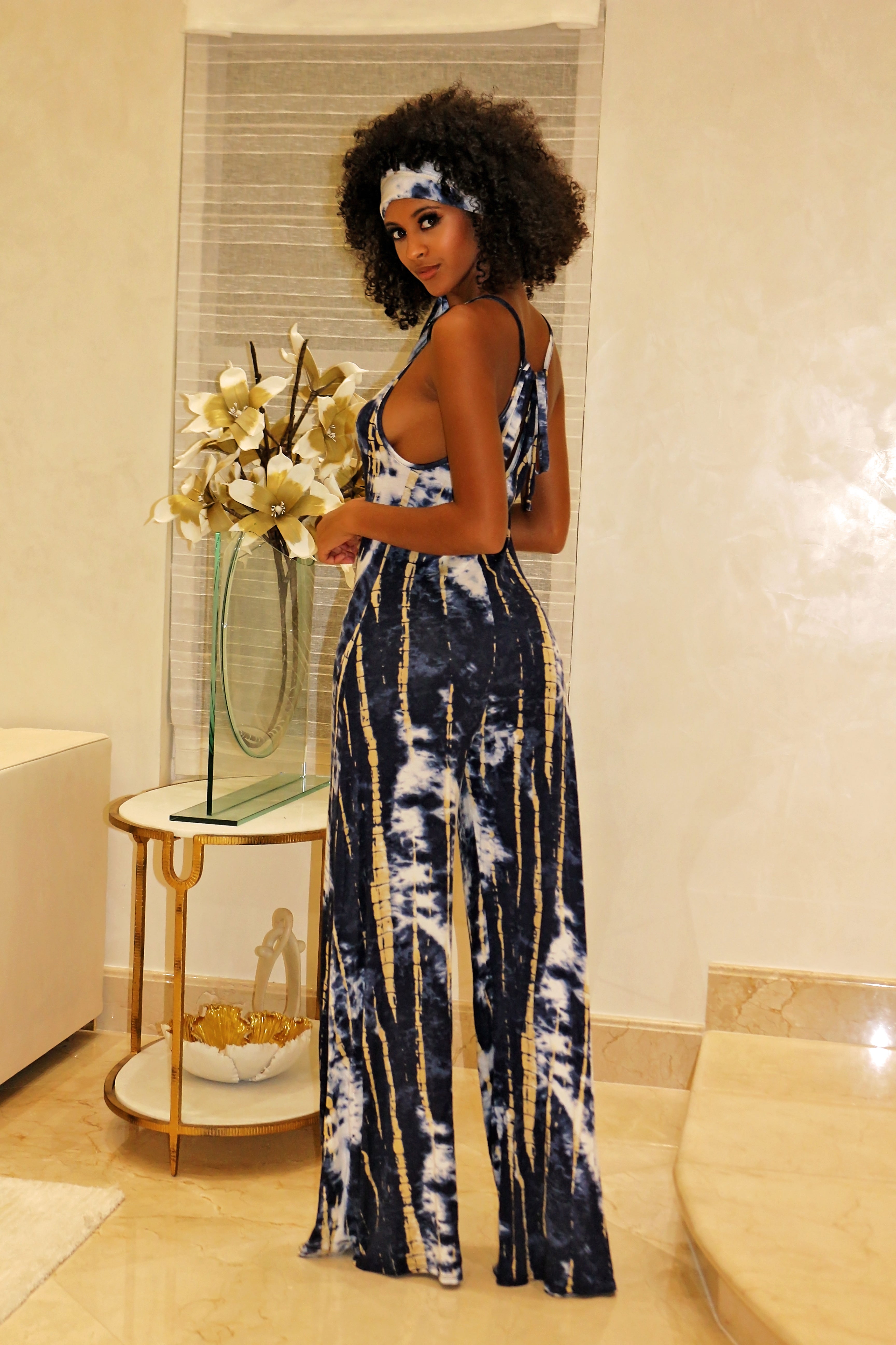 Tie Dye Palazzo Jumpsuits Tie Dye Palazzo Jumpsuits - Semai House Of fashion