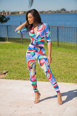 Gloria - Colorful Lifestyle jumpsuit - Semai House Of fashion
