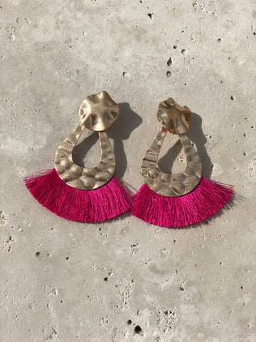 Juliana - Tassel Earrings - Ivory