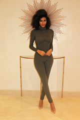 This Solid To Have Jumpsuit- Olive - Semai House Of fashion