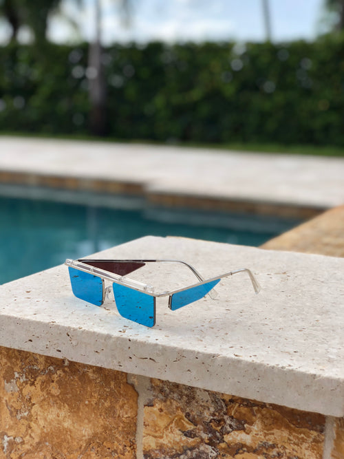 Level Up Sunglasses - Blue