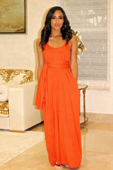 Lounge Max Dress Orange - Semai House Of fashion