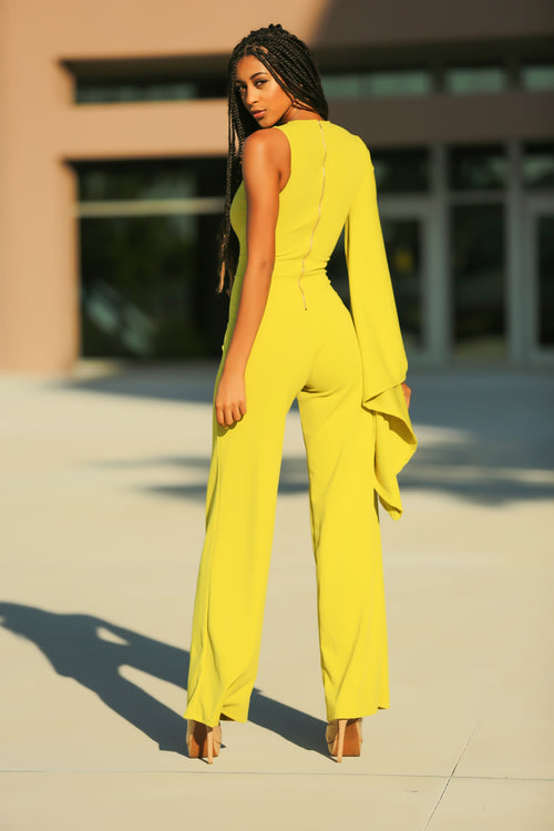 Taraji - She's Worth It Jumpsuit - Green - Semai House Of fashion