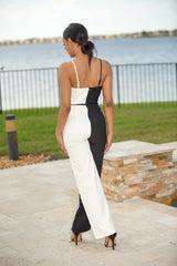 Marilyn- Total Flirt ColorBlock Jumpsuit - Semai House Of fashion