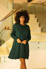 Just Be Yourself Oversized Dress- Olive - Semai House Of fashion