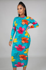 Fit My body pretty flowers dress - Semai House Of fashion