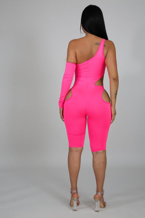 Sassy Mood Romper Pink - Semai House Of fashion