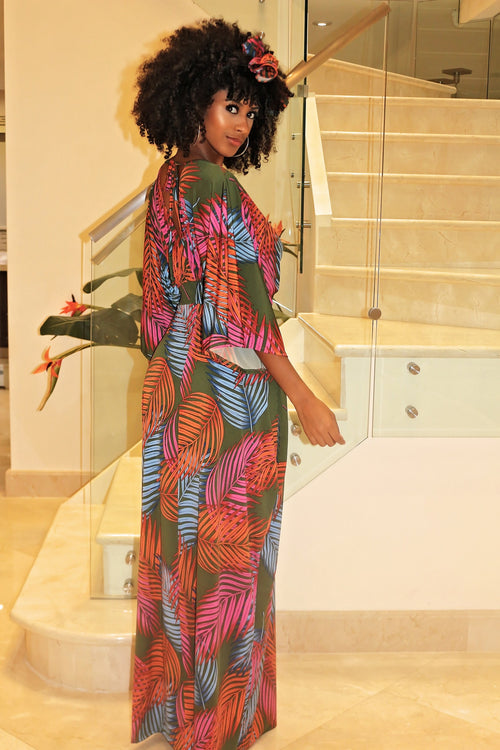 Julia Head Wrap Maxi Dress - Semai House Of fashion