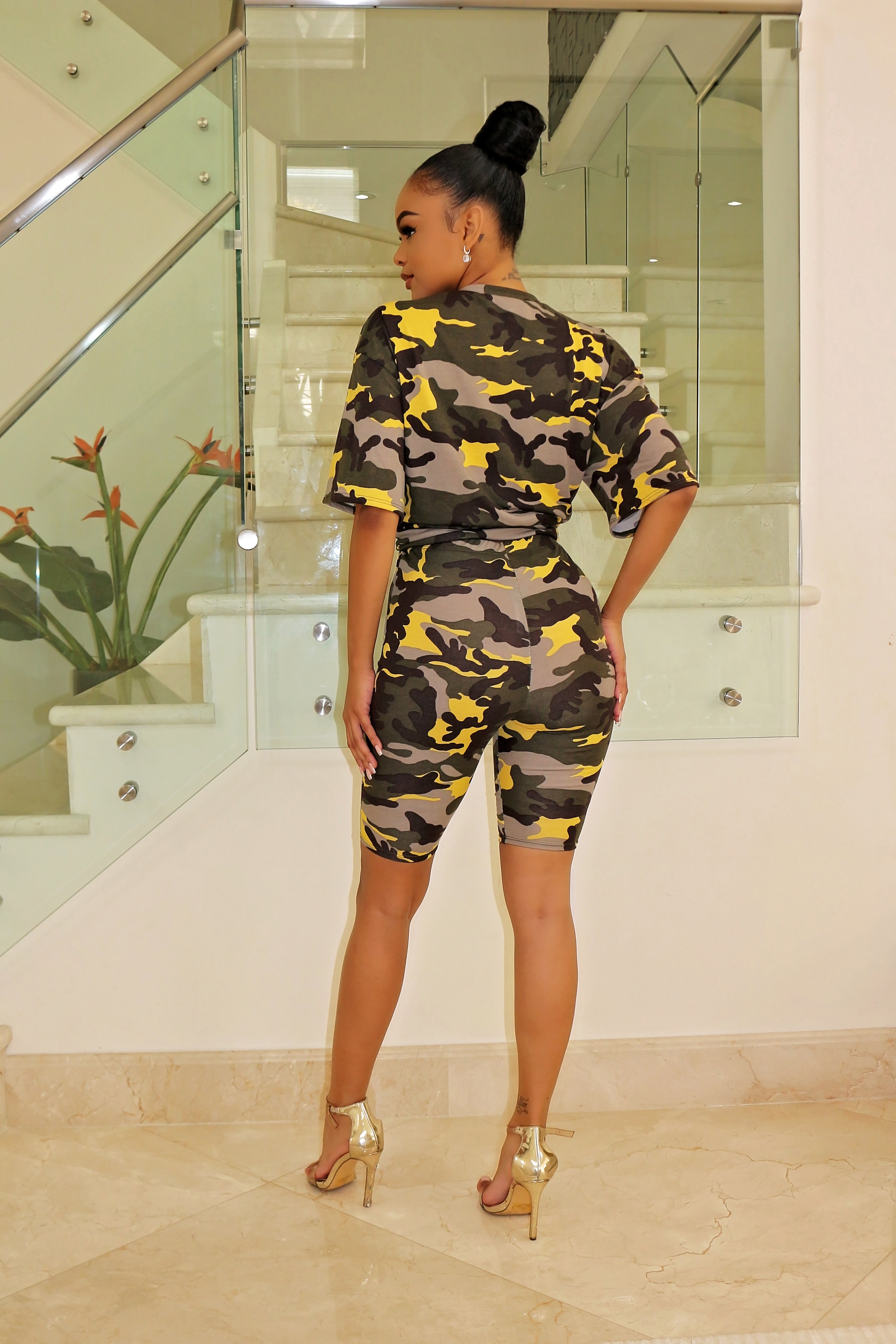 Just Over It- Short Set YELLOW - Semai House Of fashion