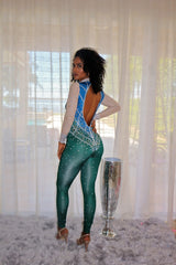 Kris rhinestone Jumpsuit - Semai House Of fashion