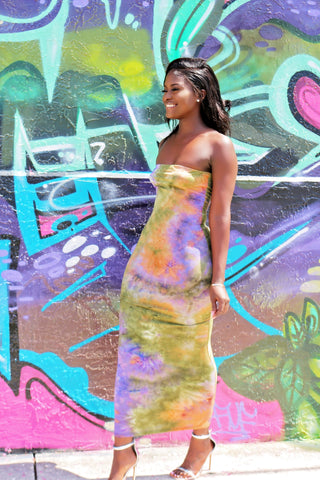 All That Color Simple Midi dress