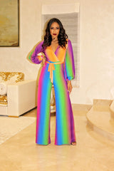 Don’t Ignore Me Multi Color Jumpsuit - Semai House Of fashion