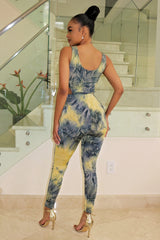 Tie dye bodysuit pants set - Semai House Of fashion