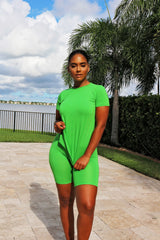 New York short Set - Green - Semai House Of fashion