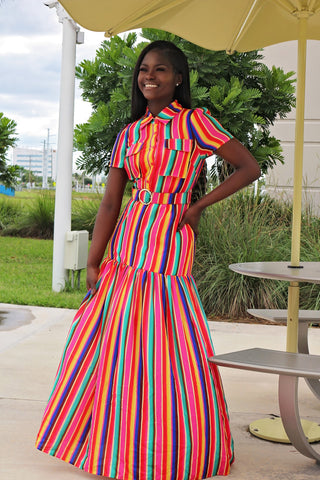 All That Color Simple Midi dress