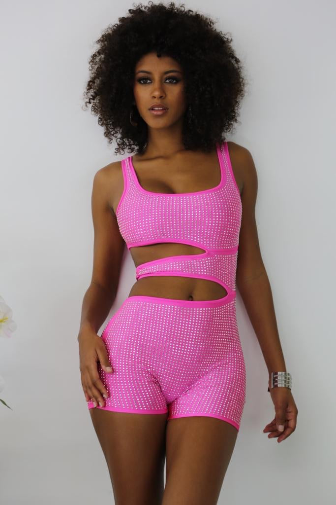 Ring On me Romper - Pink - Semai House Of fashion